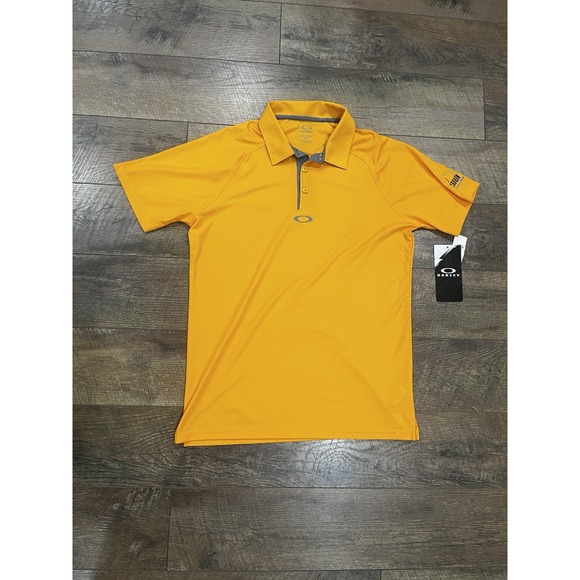 Oakley Other - NWT Oakley Center Logo Embroidered Polo Shirt Yellow Small NEW W TAG